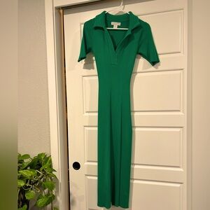 Green Collared Maxi